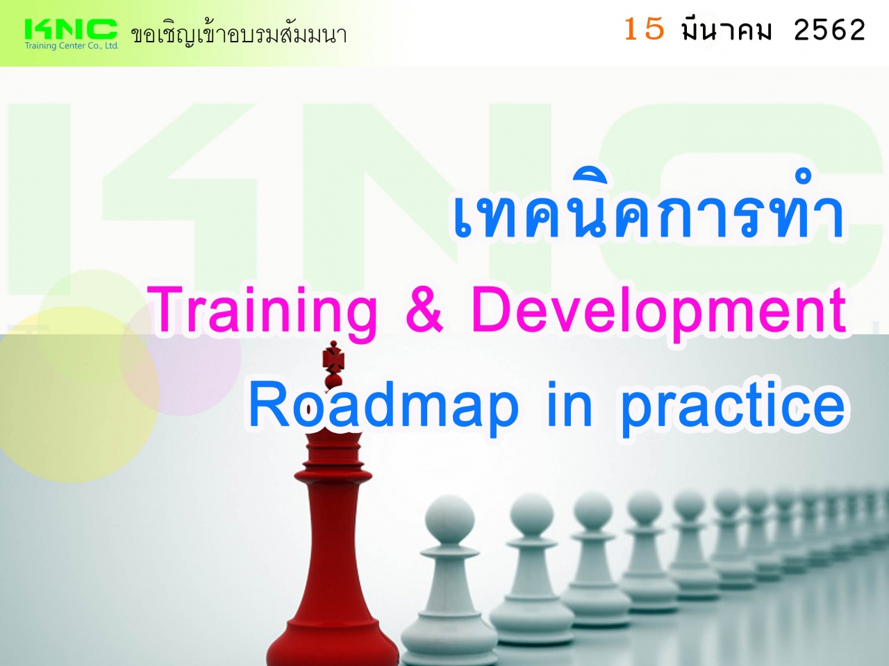 เทคนิคการทำ Training & Development Roadmap in practice