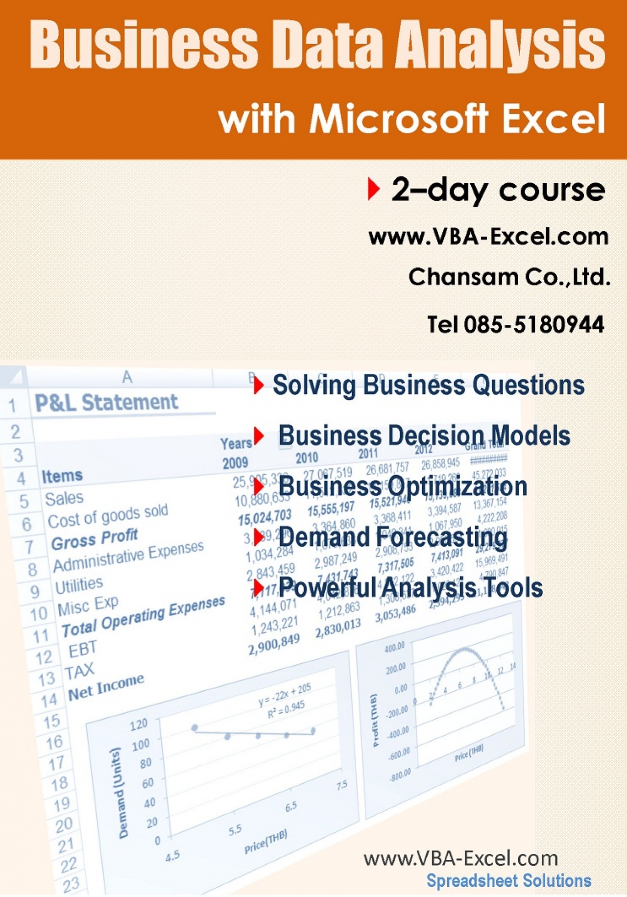 EXCEL FOR BUSINESS DATA ANALYSIS