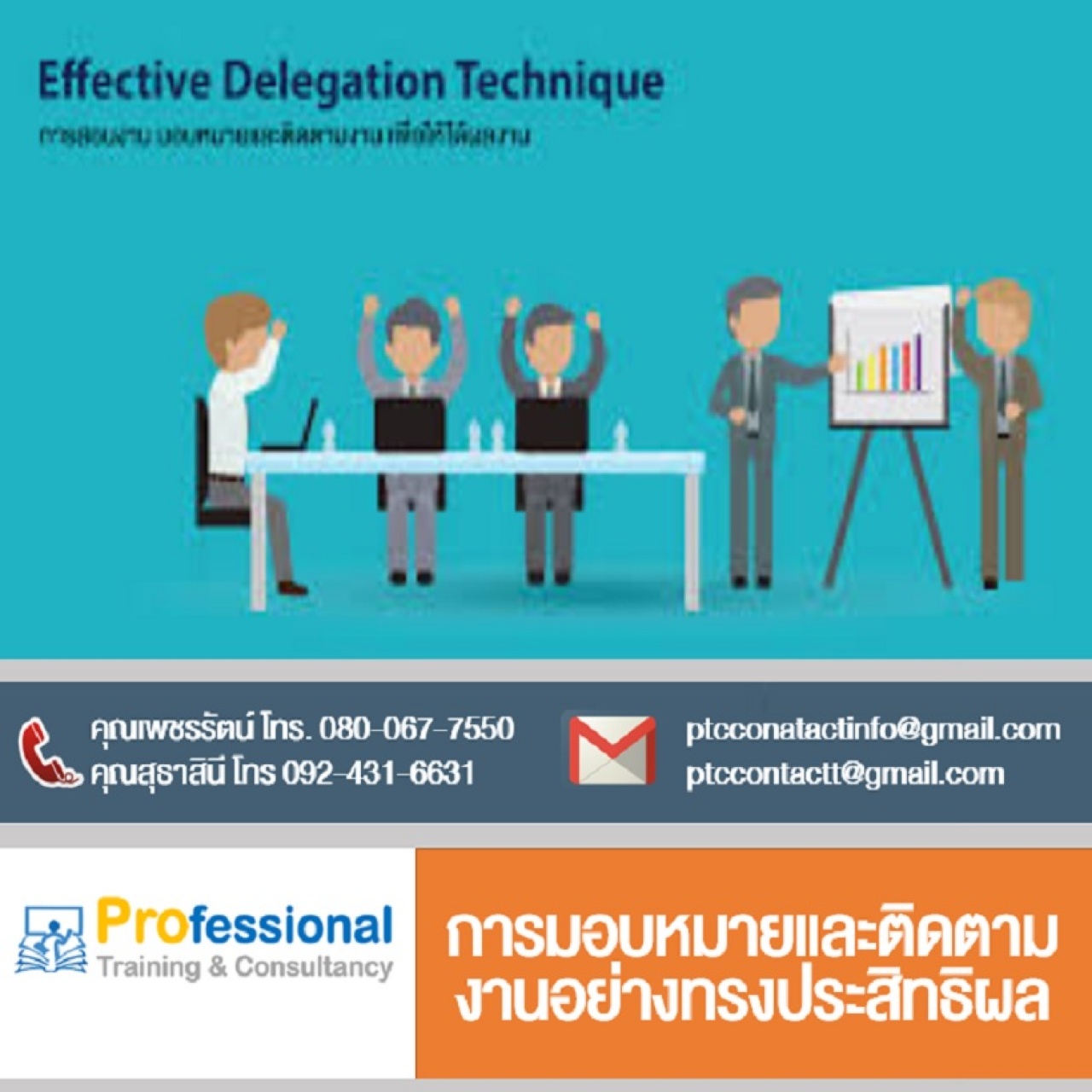 การมอบหมายและติดตามงานอย่างทรงประสิทธิผล (Effective Delegations)