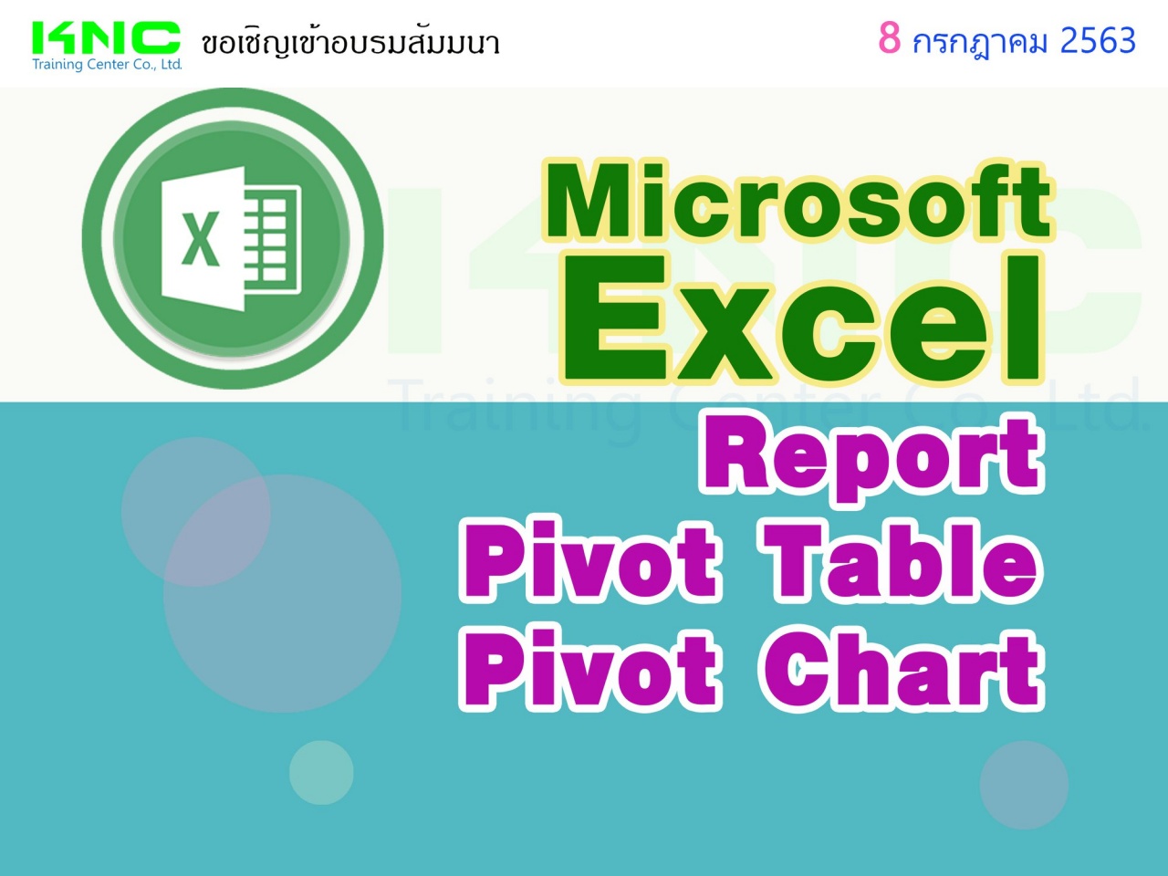 Microsoft Excel : Report & Pivot Table & Pivot Chart