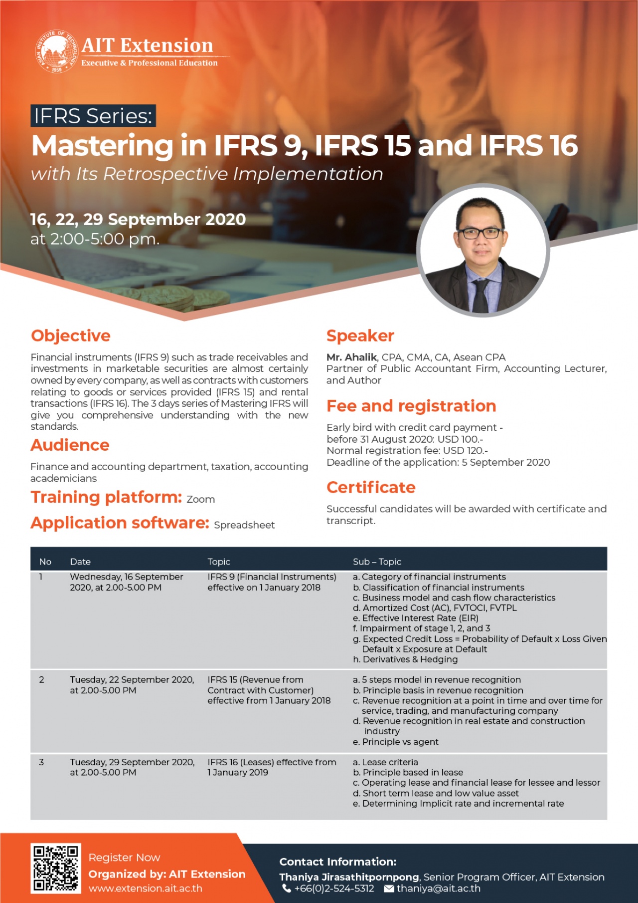IFRS Seires: Mastering in IFRS 9, IFRS 15 and IFRS 16 with Its Retrospective Implementation