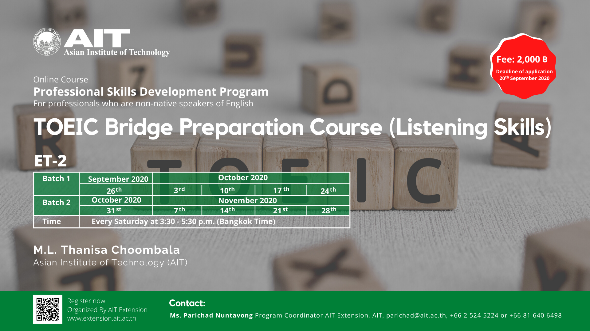 TOEIC Bridge Preparation Course (Listening Skills)