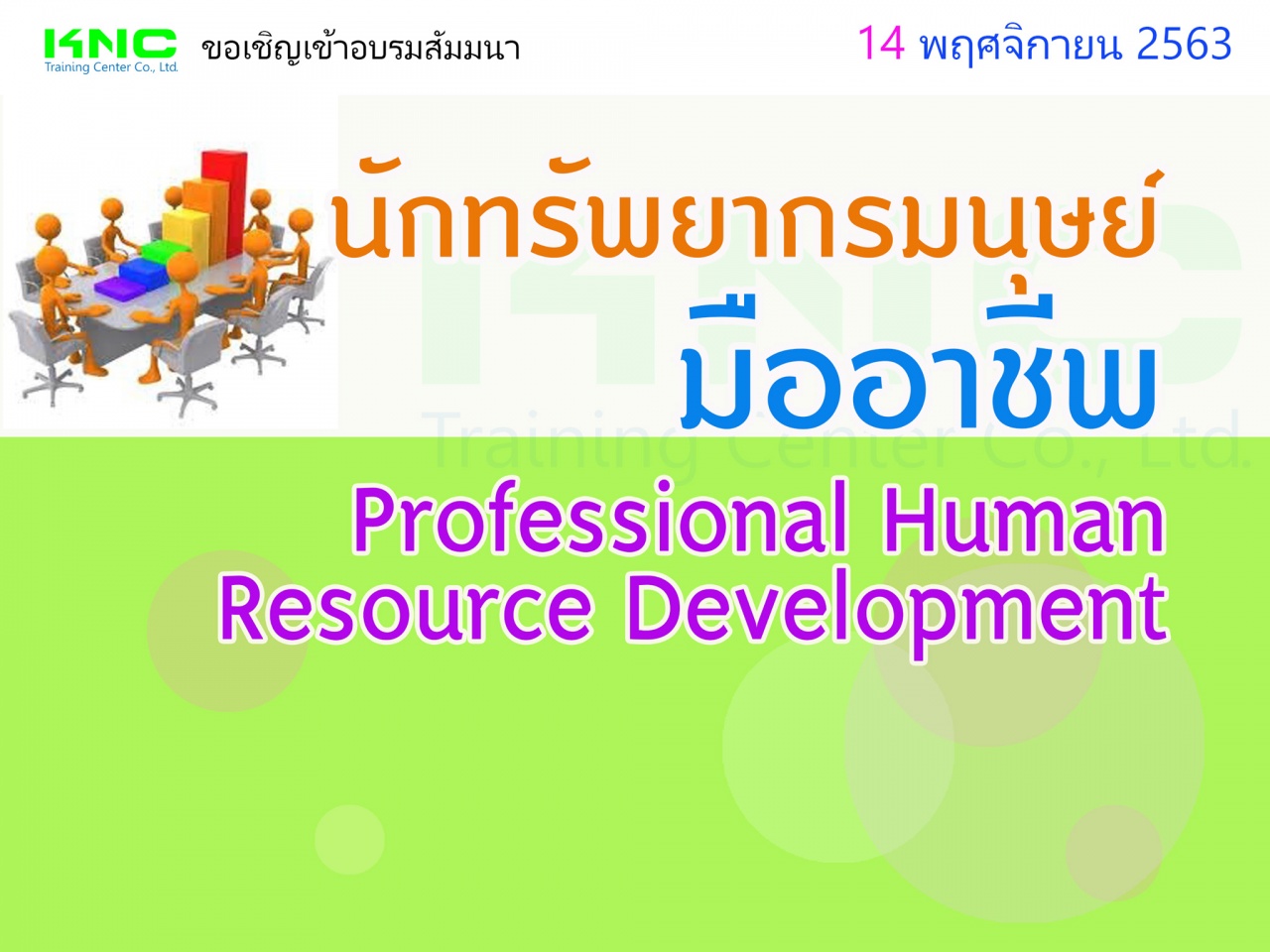 นักทรัพยากรมนุษย์มืออาชีพ (Professional Human Resource Development)