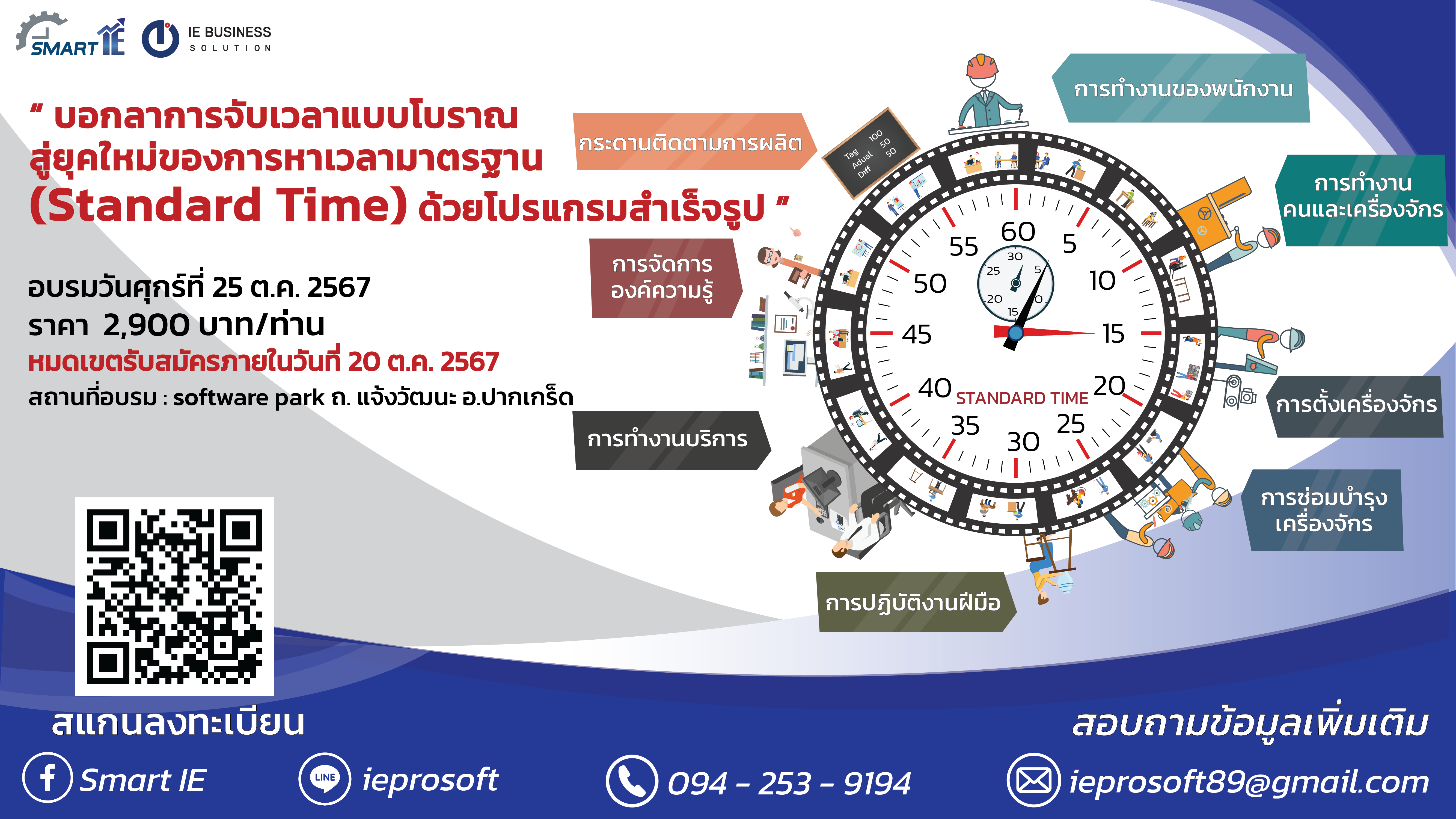 บอกลาการจับเวลาแบบโบราณสู่ยุคใหม่ของการหาเวลามาตรฐาน Standard Time ด้วยโปรแกรมสำเร็จรูป รุ่นที่ 5