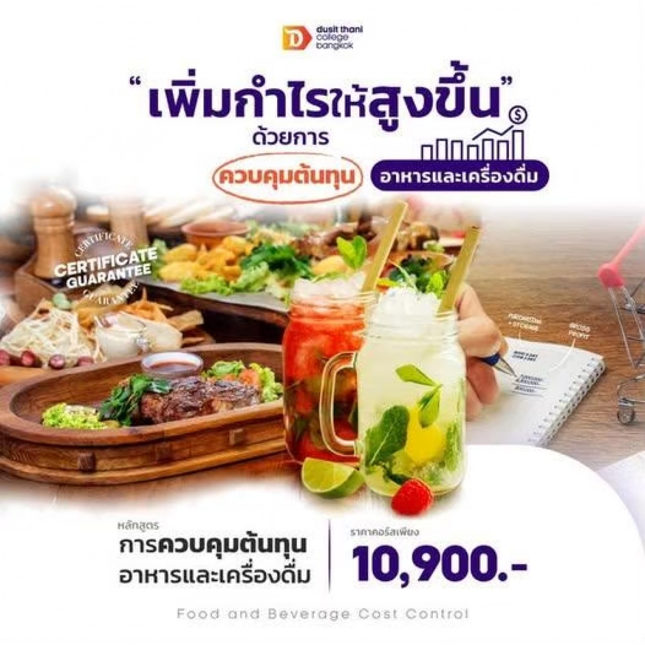 การควบคุมต้นทุนอาหารและเครื่องดื่ม Food and Beverage Cost Control